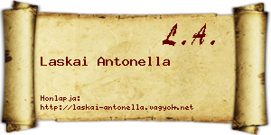 Laskai Antonella névjegykártya